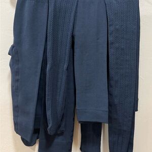 Women’s 4 Pk Charcoal Gray Feet Tights Sz L Workout Outdoors Winter Sports Gear